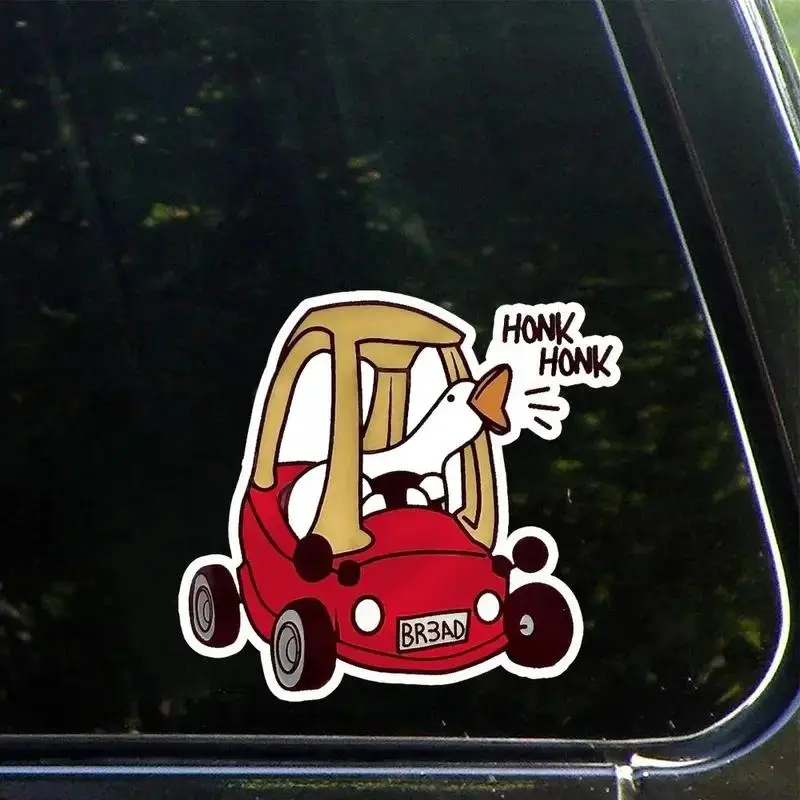 Funny Honk Goose Vinyl Sticker - Durable, Water-Resistant Truck Decoration, Versatile Home/Festive Decor, Perfect Birthday Gift for Car & Gadget Lovers, Funny Truck
