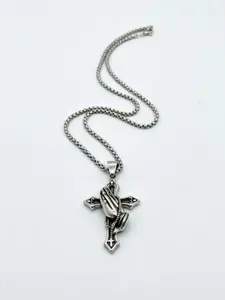 This vintage cross pendant necklace is suitable for both men and women, perfect for parties and everyday wear.  It's a stylish and versatile accessory, making it an ideal birthday gift. Faith Necklace, Cross Charm Necklace, Cross Necklaces