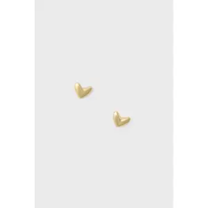 Gold Heart Studs
