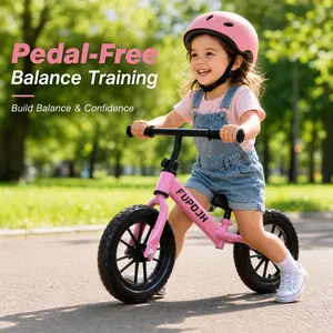 Toddler  Bikes (Ages 2–5) Lightweight Balance Bike with Adjustable Seat and Handlebars, EVA Tires, Flashlight Wheels, Convertible from Balance Bike to Pedal Bike—Kids' Toy Bike for Ages 2–5