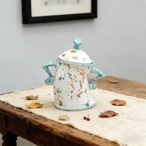 Canister with Attitude Resin Hands-on-Hips Candy Container Forked Waist Jar with Lid for Home Office Apartment Kitchen