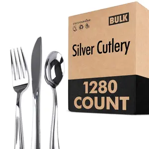 Silver Cutlery (1280 Pack)