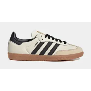 Women's Adidas Samba OG "Cream White & Sand Strata" ID0478 Fashion Athletic Sneaker