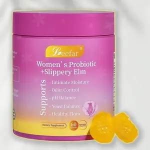 LEEFAR Her Juicy  Feminine Probiotics Gummies- Hawaiian Pineapple Gummies 60 Count hawaiian pineapple Women's Probiotic