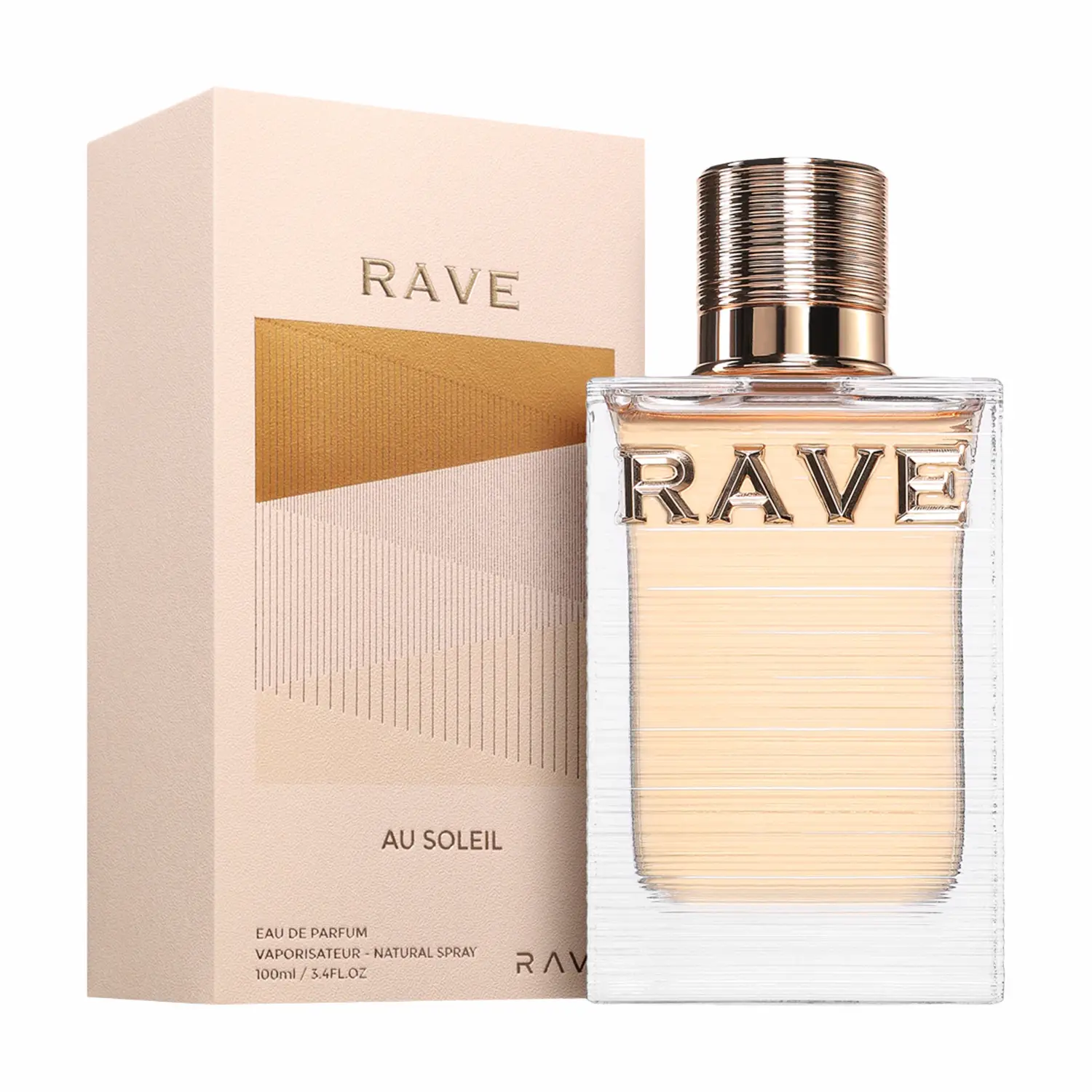 Lattafa Rave Au Soleil for Unisex Eau de Parfum spray, 3.4 Ounce