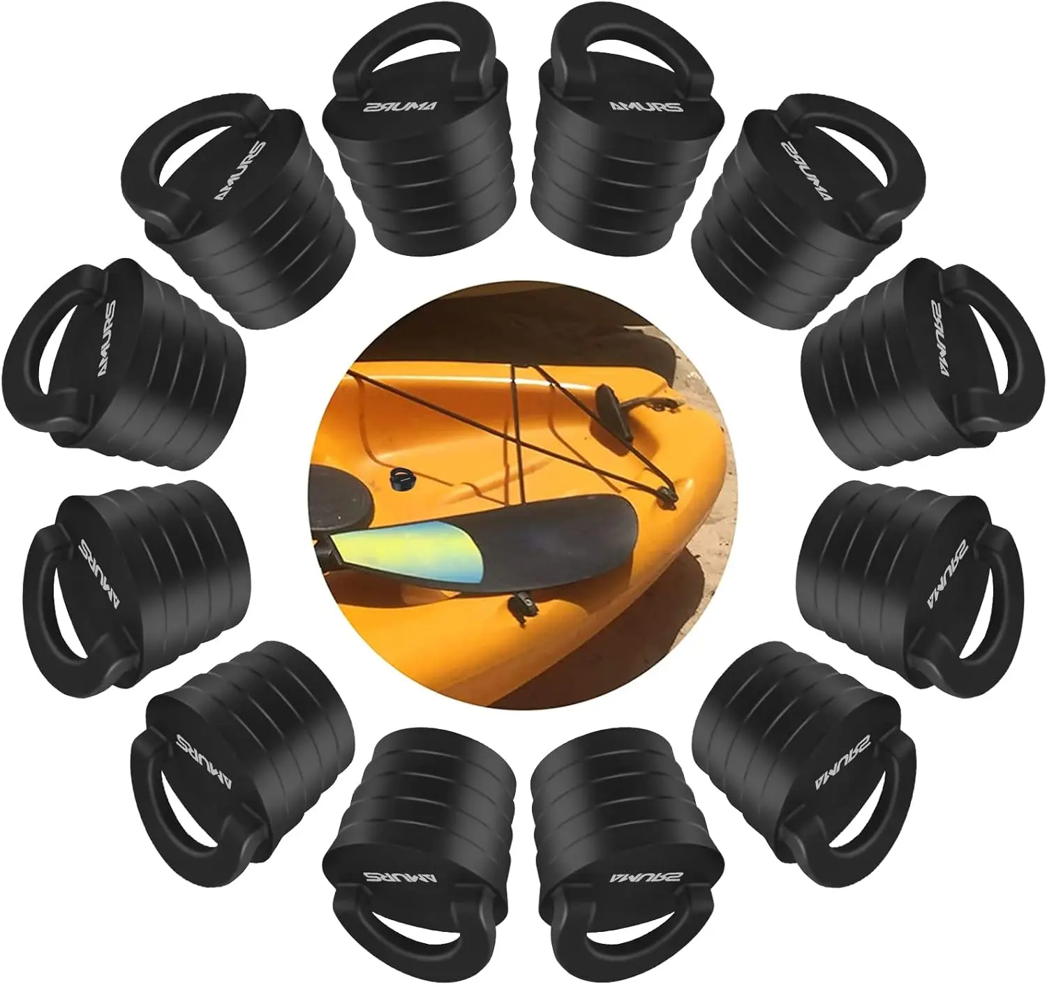 Sports Kayak Scupper Plug Kit Scupper Plugs Drain Holes Stopper with Silicone Handle Universal Kayak Plugs for sit on top of Kayak Canoe Boat