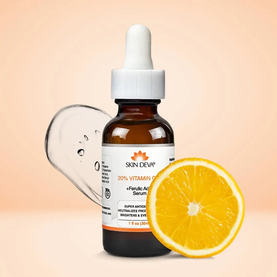 Skin Deva Vitamin C E Ferulic acid serum , All Skin Types Skincare Comfort Brighter Plumper