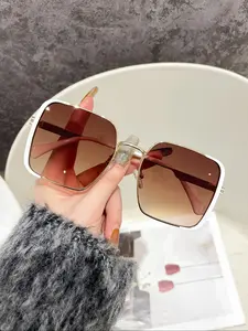 Unisex Simple Style Tinted Lens Sunglasses, Trendy Casual Sunglasses for Everyday Use, Fashion Accessories for Outdoor Activities, Stylish Glasses