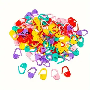 1000pcs Durable Mini Knitting & Crochet Stitch Markers - Secure Locking, 30/ 80pcs Multicolor Set - Ideal DIY Craft Crochet Clips for Weaving & Sewing - Perfect for Beginners & Pros