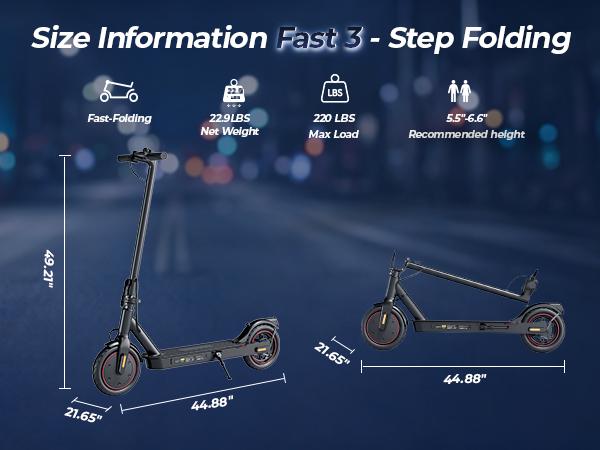 Hopcycle Watt Electric Scooter - Electric Scooter Adults/Big kid, 500W/350W Motor, 21 MPH Top Speed, 8.5'' Tires, 21 Miles, Long Range Electric Scooter for Adults and Teens