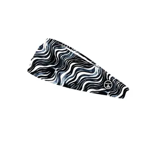 RAVEbandz The Pro - Wide Stretch Headband  (Waves)