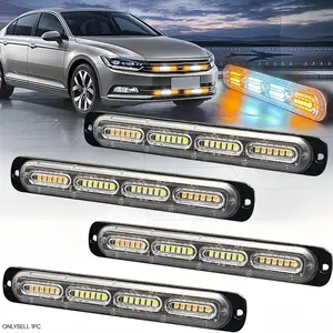 12V-24V Car Side Warning Light, 24LED Ultra-thin Flashing Light, Side Warning Light, Car Decorative Light, Car Accessories