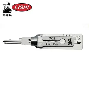 ORIGINAL LISHI - SC1 / 5-Pin / Schlage Keyway Tool / 2-In-1 Pick & Decoder / AG