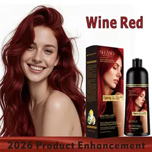 SHEANO Multi-Color 3in1 Hair Dye Shampoo - Long-Lasting Color, Natural Plant Ingredients, Hair Repair, Suitable for Sensitive Skin, Instant Grey Hair Coverage champu para canas