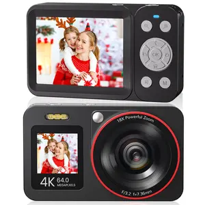 Deatti Compact Digital Camera for Kids & Beginners, Portable Point-and-Shoot Starter Camera with Rechargeable Battery and Built-in Preview Screen, Simple Camera for Daily Photos summerwins Recording Flash camera digital