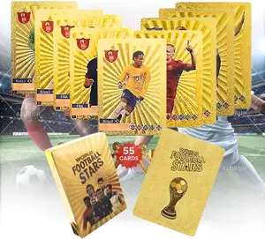 Soccer Trading Cards |   Collectible Football Cards for Fans & Players |   Soccer Legendary Cards Packs Random Cards in Each Set |   Fun & Collectible for All – Not Original (Golden)
