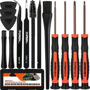 Cleaning & Opening Repair Kit for PS5 PS4 PS3,TEKPREM 14 in 1 Screwdriver Set