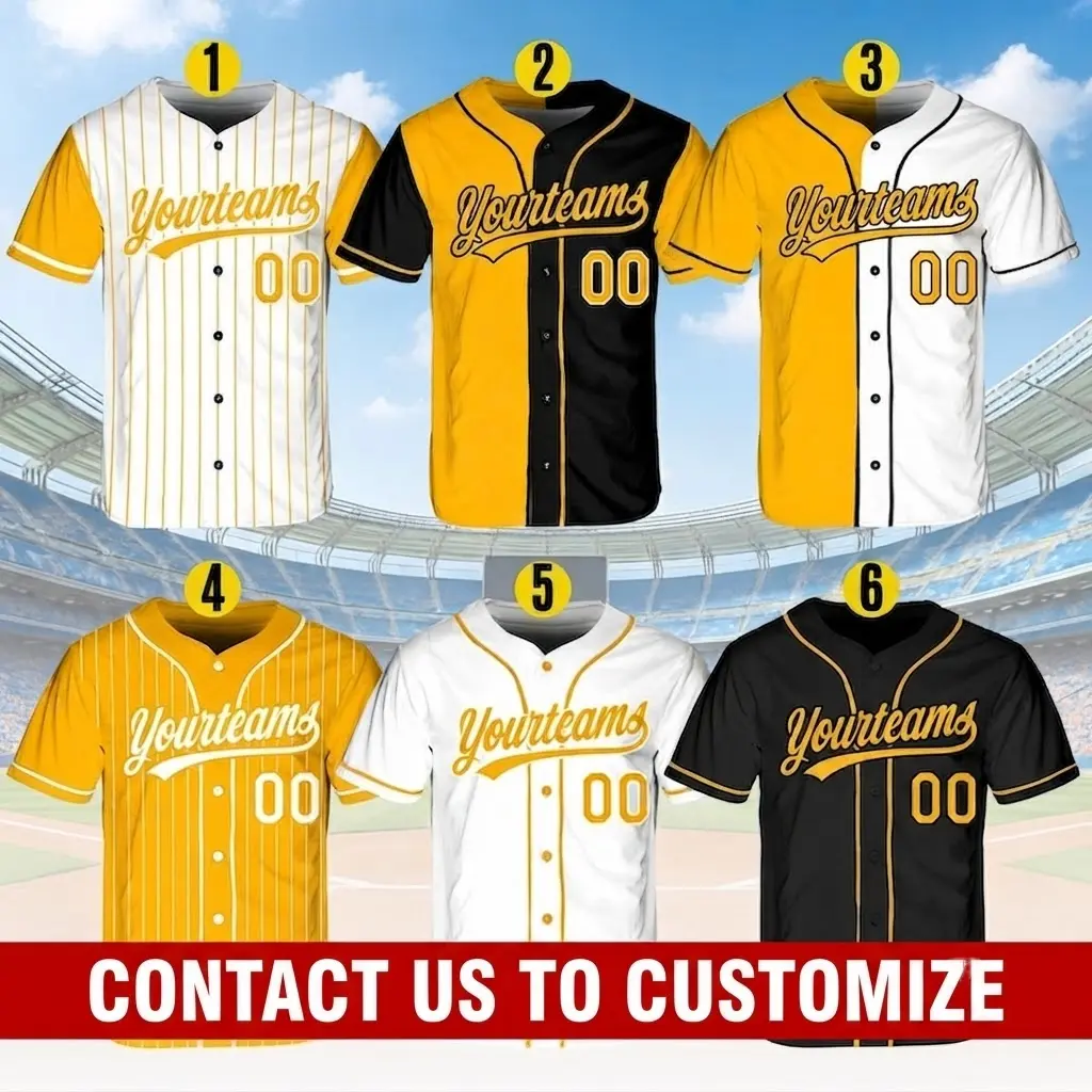 Personalized Name Team,Custom Stripe Line Color Baseball Jersey For Baseball Fans,Custom Number Baseball Team Couple Jersey