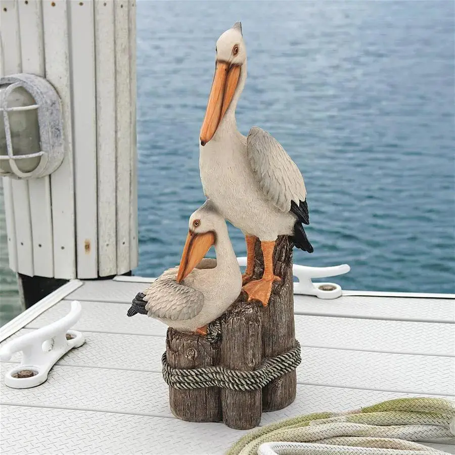 WILLOW TREE Pelican-Shape Garden Decor, Pelican Statue, Outdoor Garden Lawn Decoration, Landscaping Ornament for Garden, Porch, Balcony, Doorway