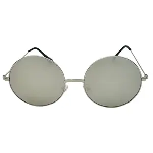 9026 | Round Silver Mirror Sunglasses