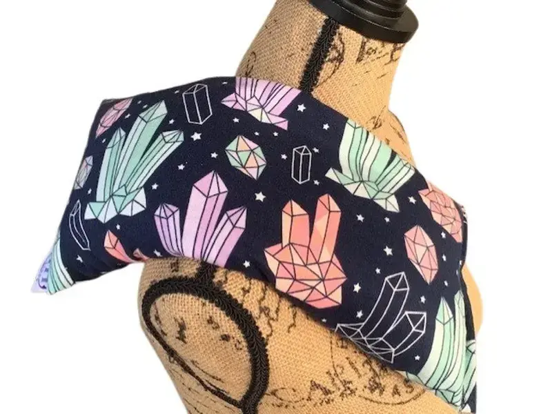 Crystals Hot Cold Pack, Herbal Pack, Heat Wrap, Organic, Flax Seed, Microwave Therapy, Heating Pad, Warming Pillow, Herbal,Ice Pack