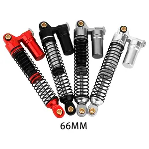 LonZeXy Aluminium 66mm Shocks- Long Threaded Shock Absorber Oil Damper for TRX4M TRX-4M 1/18 RC Crawler Upgrades ( 66mm)