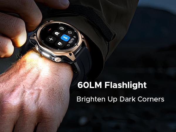 Anywise W1 AI Waterproof Sport Smartwatch, 1.43" AMOLED Touchscreen Display, Dual-Band GPS Smartwatch, 170+ Sports & Fitness Modes, 5ATM Waterproof Smartwatch