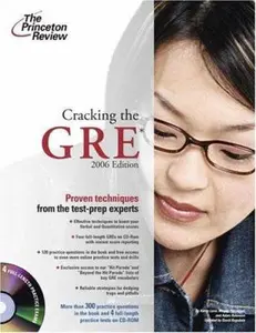 Cracking the GRE with CD-ROM, 2006 (Graduate Test Prep) by Princeton Review (Paperback) - Used