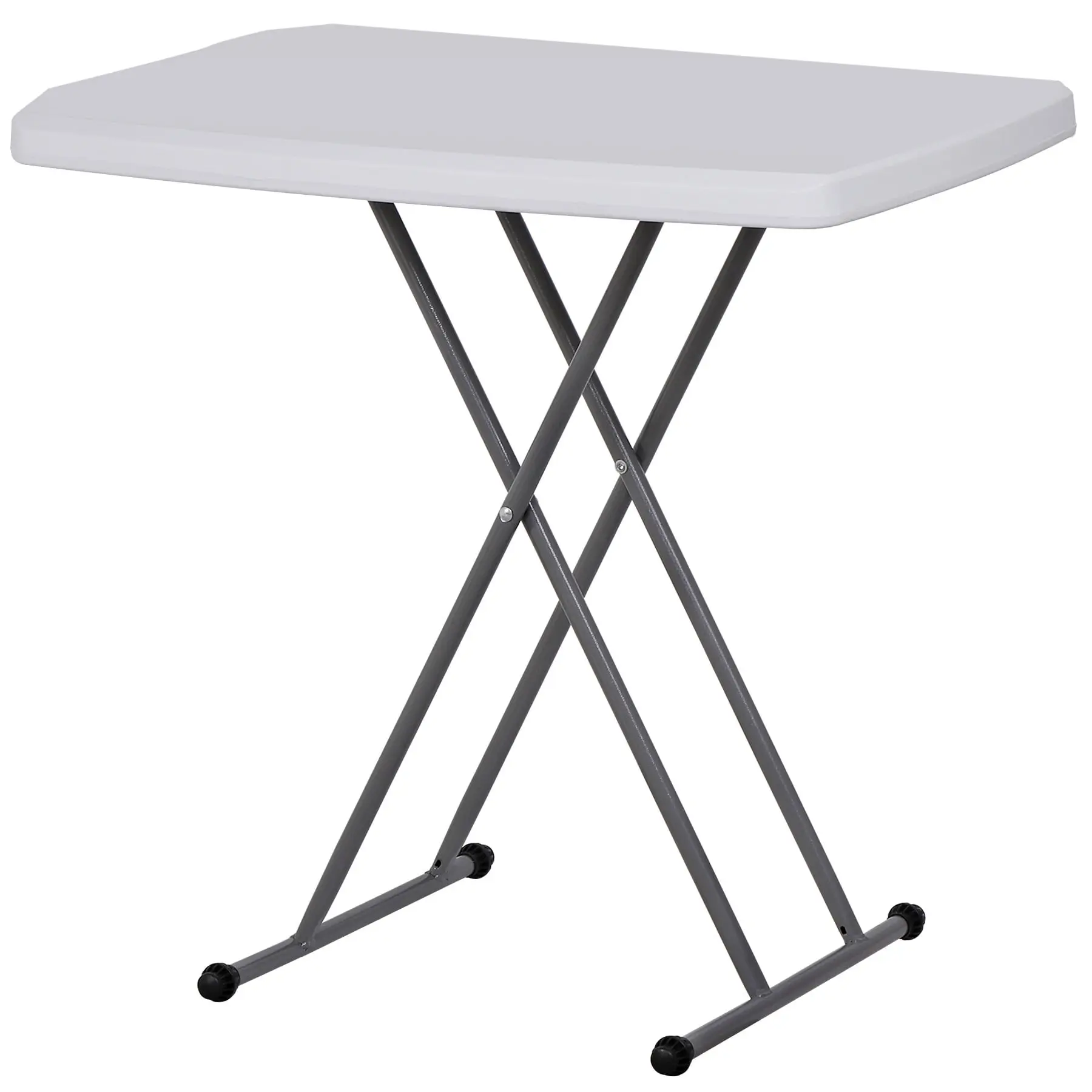 Zeny 2.5FT Height-Adjustable Plastic Folding Table - Portable Camping Table, Durable Dining Solution, Outdoor Furniture, Durable Dining Tables