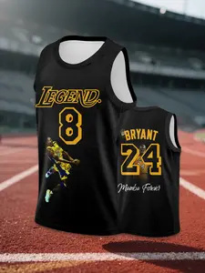 Kobe Bryant Tribute Jersey, Forever Edition, Basketball Fan Gear, Sporty Style, Fitted, All Seasons, H Type Silhouette, Stylish Jersey, Jersey Top