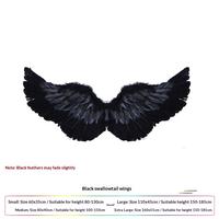 Swallow-shaped black