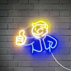 LED Thumbs Up Light Decoration Lamp, Cool Street Design, Bar Internet Cafe Atmosphere Decor, Home Unique Soft Furnishing