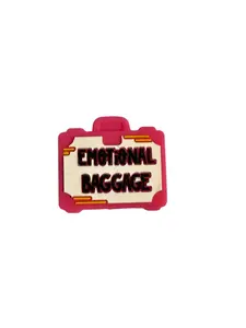F/Q12- (1)PC 1.1" Emotional Baggage Suitcase Focal Bead for DIY Keychains, Wristlets, Cup Charms, Car Charms ETC