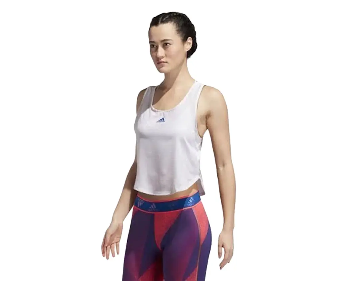 Adidas Tech Crop Tank Top Womens Active Shirts & Tees, Fitness For Everyone