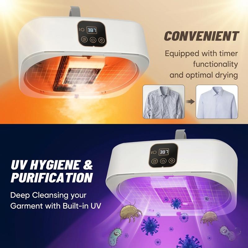 Mini Portable Clothes Dryer for Apartment Dorm RV & Travel Compact Electric Dryer with Drying Bag for Daily Laundry Ideal for On-the-Go Use