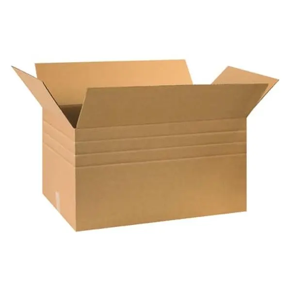 Box Partners MD301716 30 in. x 17 in. x 16 in. 32 Kraft Multi-Depth Corrugated Boxes - 15 Count, Cut Down to Many Sizes, No Special Carton-Sizing Tool Needed