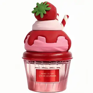Berry On Top Eau De Parfum Spray Giveme Gourmand Collection, 75ml (2.5Fl.Oz), Single Item for Women.scented spray.Aromatic FruityFragrance with Strawberry & ChantillyCream Notes-Base with Musk & vanilla pheromone perfume, EDP PerfumeFragrance.For Unisex