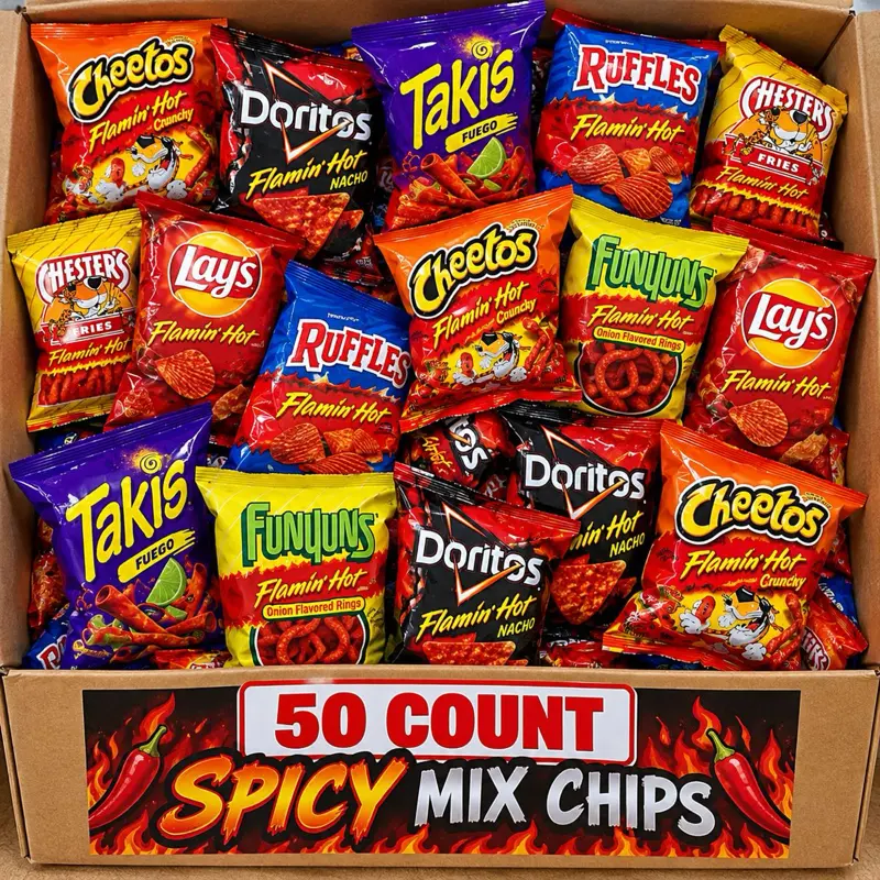 50 Count Spicy Mix Chips - random mix spicy chips