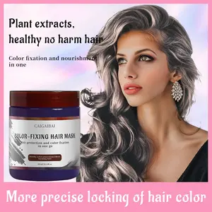 CAIGAIBAI Nourishing & Repairing Post-Dye Hair Care Color Locking Fixing Mask Plant Extract Moisturizing Vegan Haircare Silky Argan Organic