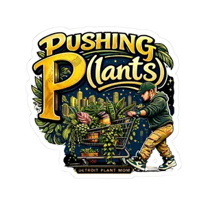 DPM: Pushing P(lants) Man - Kiss-Cut Vinyl Sticker