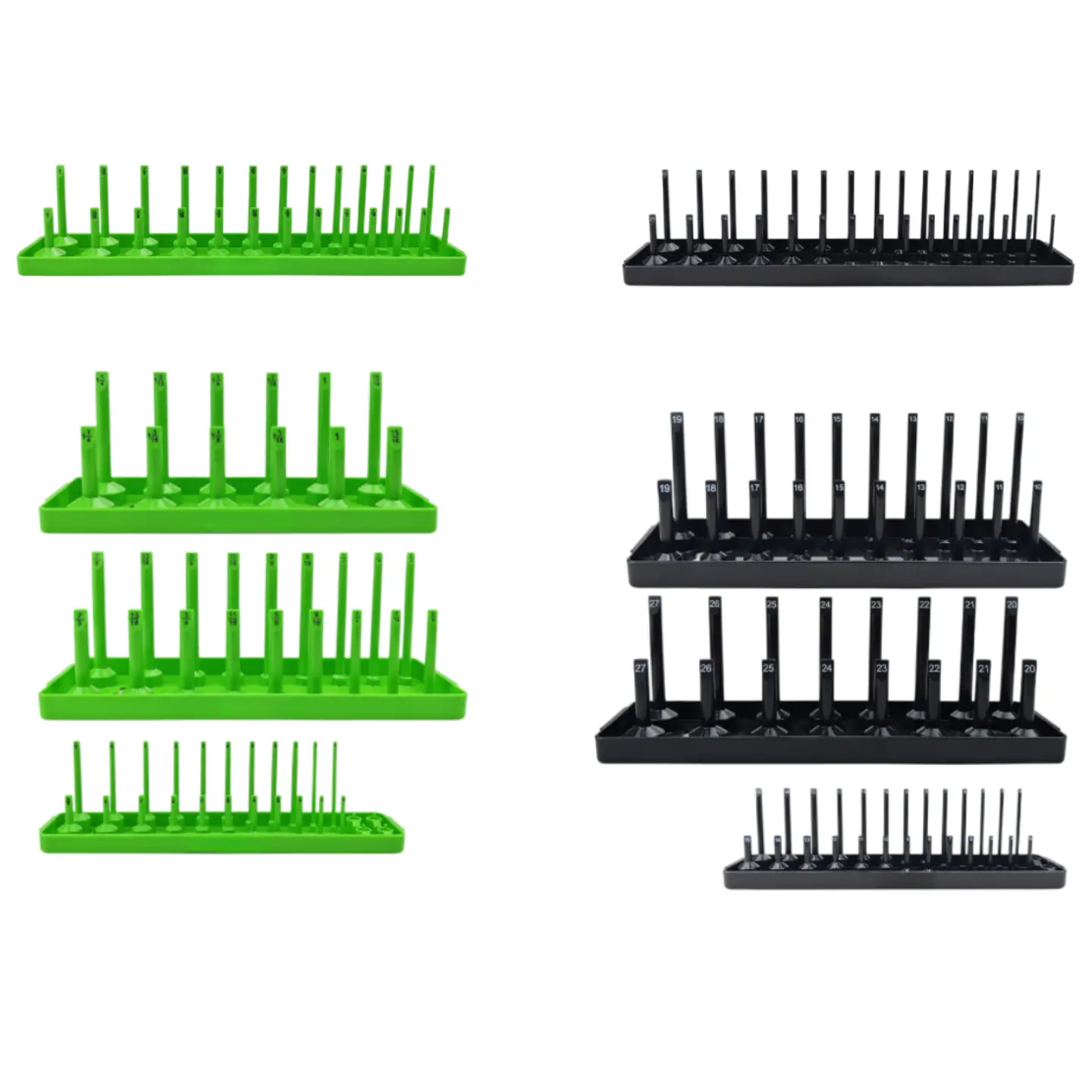 8-Piece Socket Organizer Holder Toolbox, Plastic Socket Holder, Multi-Function Socket Rack, Household Long-Reach/Long-Handle Socket Rack