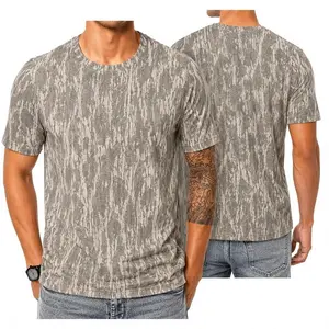 Mossy Oak Original Bottomland Camo T-Shirt for Men – Washed Vintage Streetwear Tee for Hunting, Outdoor & Daily Wear