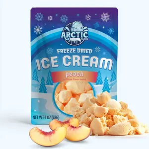 Freeze Dried Ice Cream That Does Not Melt (Bits) Peach Freeze Dried Ice Cream That Does Not Melt (Bits) Peach