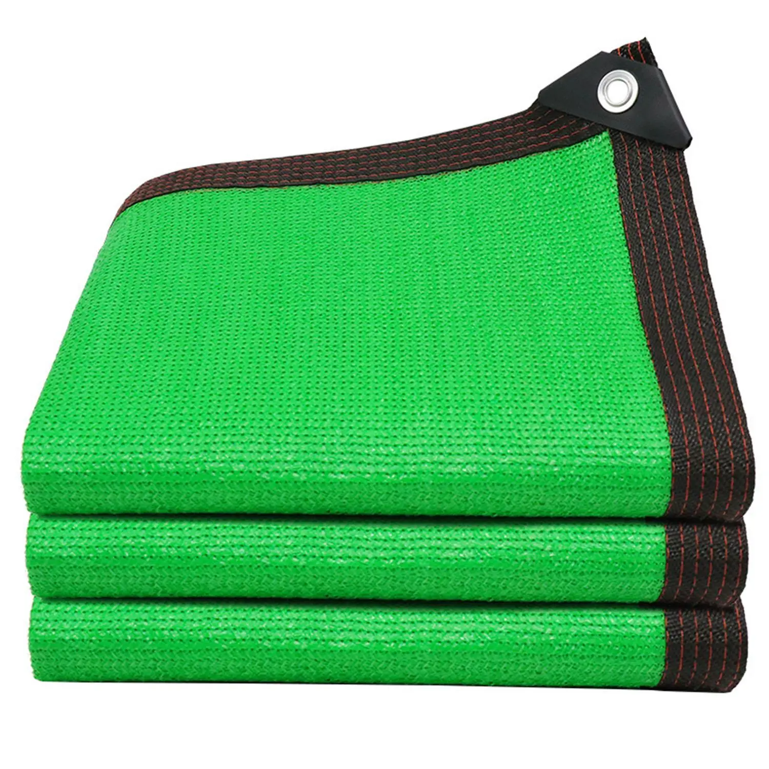 Grommeted HDPE Sunblock Shade Mesh Tarp - 6.5ft x 49ft 90% Block, Breathable Windproof Outdoor Shade Shelter with 6-Needle Binding, Sunshades for Patio, Vegetable Garden Protection, Carport