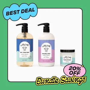Tubby Todd 3-Step Routine for Sensitive Skin - Includes Hair + Body Wash, Everyday Lotion, All Over Ointment Eczema Treatment