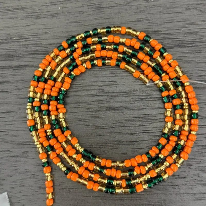 Golden Harvest tie on waist beads Golden Harvest tie on waist beads