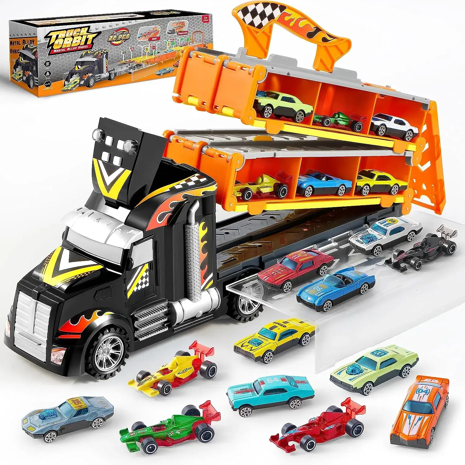 2025 Toys for Kids Die Cast Metal Toy Cars with Lights and Sounds For Kids Outdoor Play Toy Boys