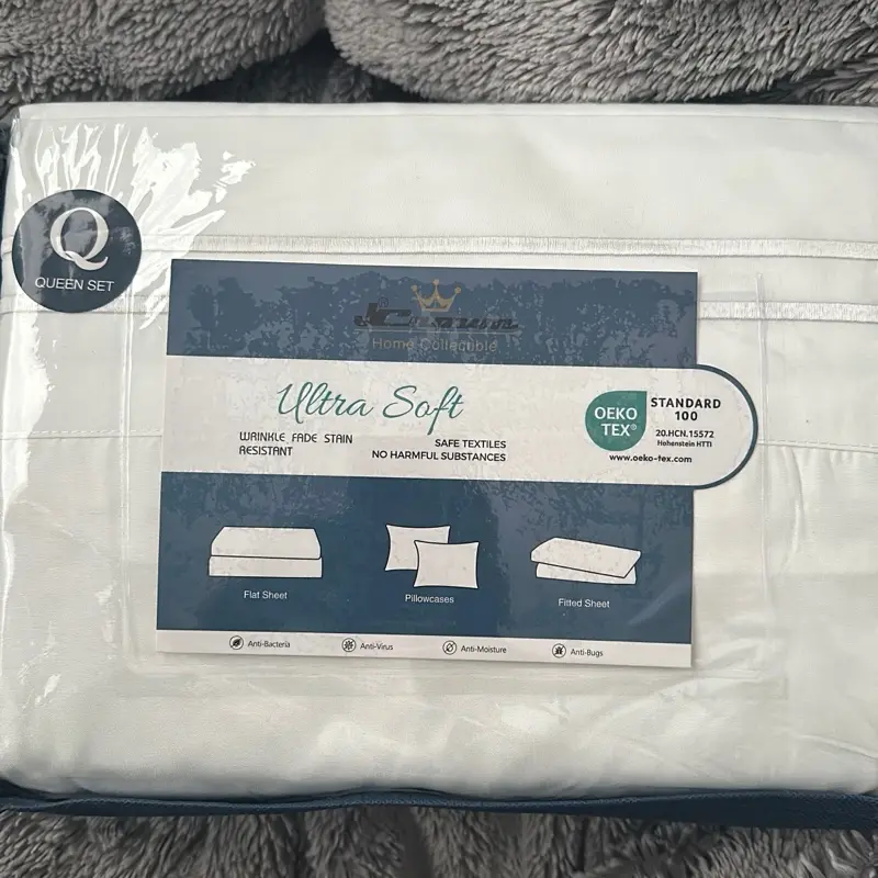 Sheets & Pillowcase Sets - Ultra Soft Bedding Linens with Softest Fabric Ever, Machine Wash Separately, Use Non-Chlorine Bleach, Tumble Dry on Low Heat