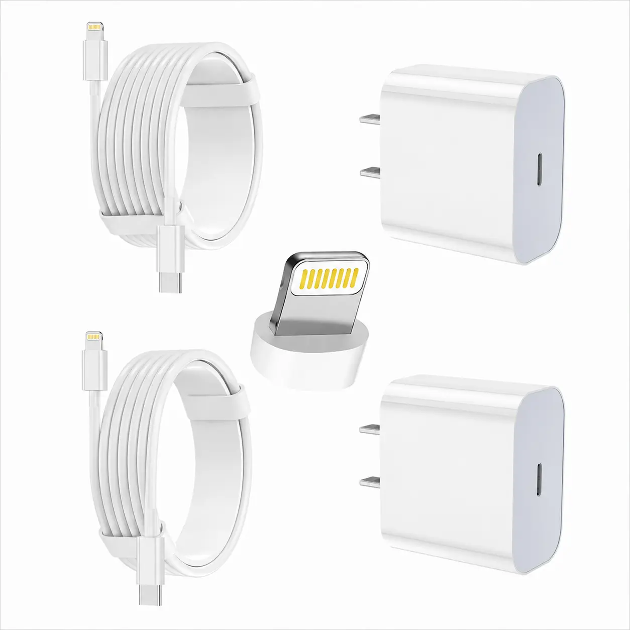 4-Pack 6FT 20W PD USB C Fast Charger for iPhone, Type-CWall Charger with USB-C to Lightning Cable for iPhone14/13/12/12 Pro Max/11/Xs Max/XR/X, AirPods Pro