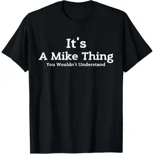 NO.BRAND Men's Seamless Cotton Round Neck Shortsleeve T-Shirt - Menswear Top, Casual Soft Fabric, Funny Mike Themed, 'You Wouldn't Understand' Sarcastic, Loose-Fitting, All-Seasons Gift